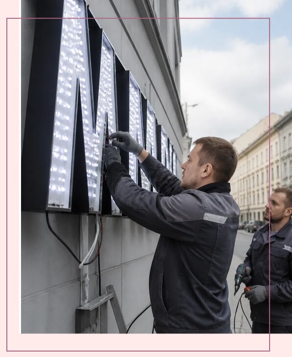 Изготовление и монтаж светодиодных LED вывесок в Якутске