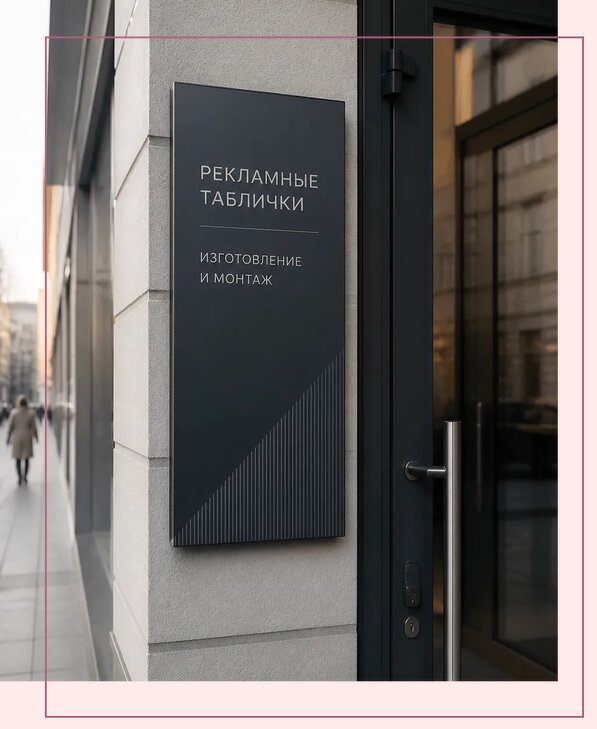 Рекламные таблички в Якутске по цене от 4687 р. | Аванза-Ктс