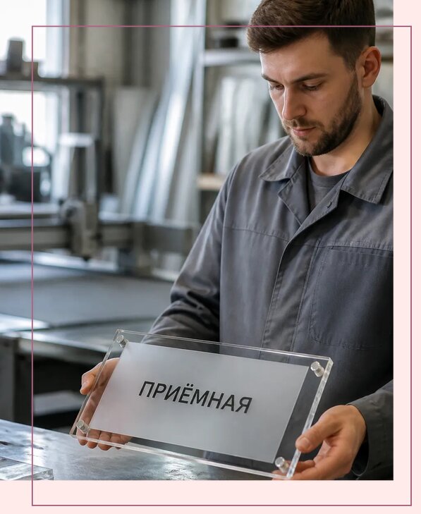 Таблички из оргстекла на заказ в Якутске от 4062 р. | Аванза-Ктс